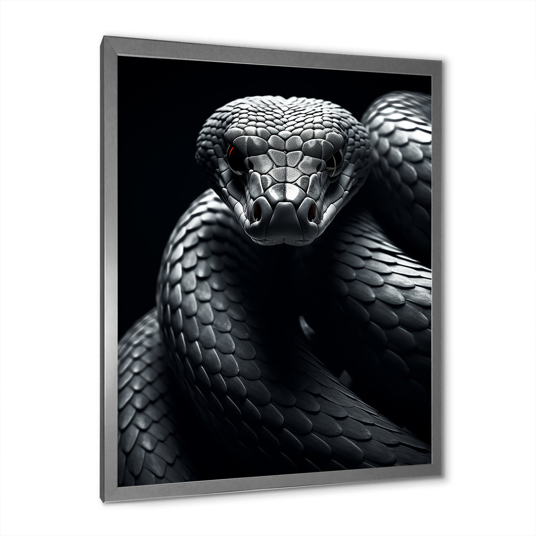 Black Snake Slithering Grace - Snake Wall Decor