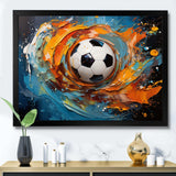 Soccer Ball Kaleidoscope I - Sports Canvas Wall Art