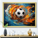 Soccer Ball Kaleidoscope I - Sports Canvas Wall Art