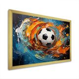 Soccer Ball Kaleidoscope I - Sports Canvas Wall Art