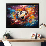 Soccer Ball Kaleidoscope II - Sports Canvas Wall Art