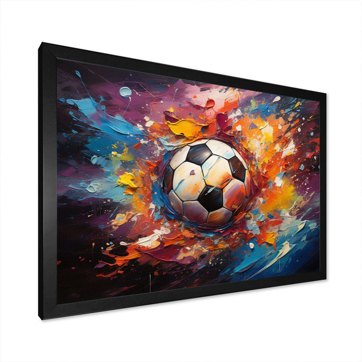 Soccer Ball Kaleidoscope II - Sports Canvas Wall Art