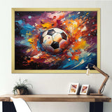 Soccer Ball Kaleidoscope II - Sports Canvas Wall Art