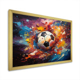 Soccer Ball Kaleidoscope II - Sports Canvas Wall Art