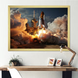 Space Shuttle Delicate Maneuvering - Space Shuttle Canvas Wall Art