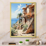 Spain Mediterranean Serenity In Mallorcain - Landscapes Canvas Wall Art