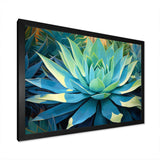 Green Succulents Majestic Agave II - Floral Canvas Wall Art