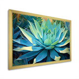 Green Succulents Majestic Agave II - Floral Canvas Wall Art