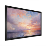 Sunset Cotton Candy Skies V - Landscapes Canvas Wall Art