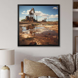 Texas Oil Field Photography - Landscapes Canvas Wall Art