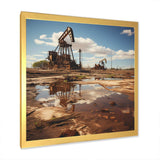 Texas Oil Field Photography - Landscapes Canvas Wall Art