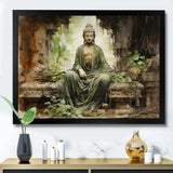 Thailand Ancient Buddha Ruins - Landscapes Canvas Wall Art