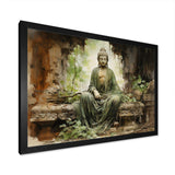 Thailand Ancient Buddha Ruins - Landscapes Canvas Wall Art