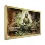 Thailand Ancient Buddha Ruins - Landscapes Canvas Wall Art