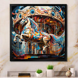 Carousel Horse - Architecture Canvas Wall Art