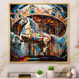 Carousel Horse - Architecture Canvas Wall Art