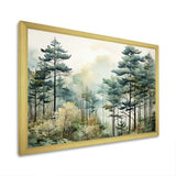 Tonalism Whispering Pines Pointillism I - Landscapes Canvas Wall Art