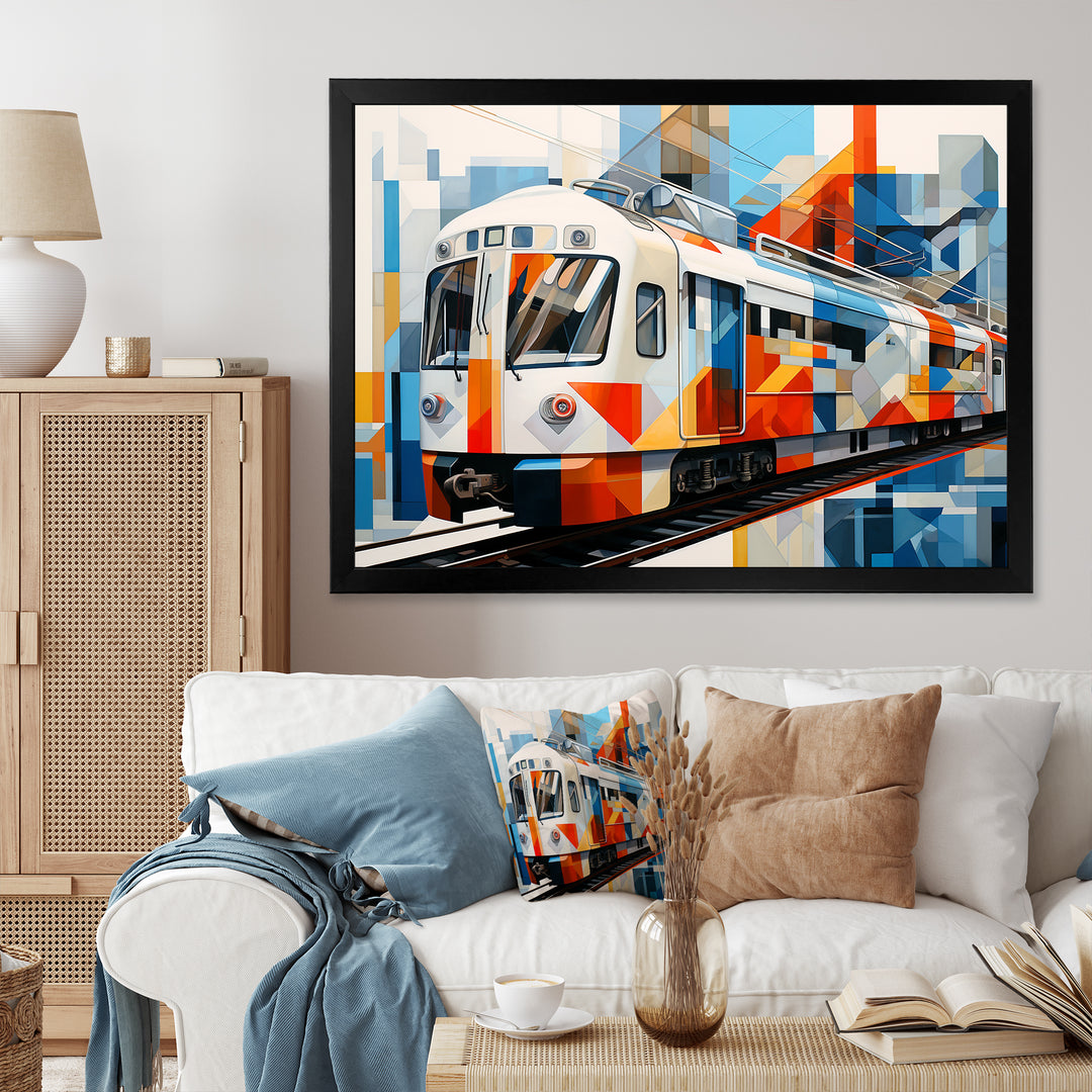 Train Architectural Perspectives - Train Canvas Wall Art