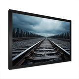 Train Minimalist Tracks II - Transportation Canvas Wall Art