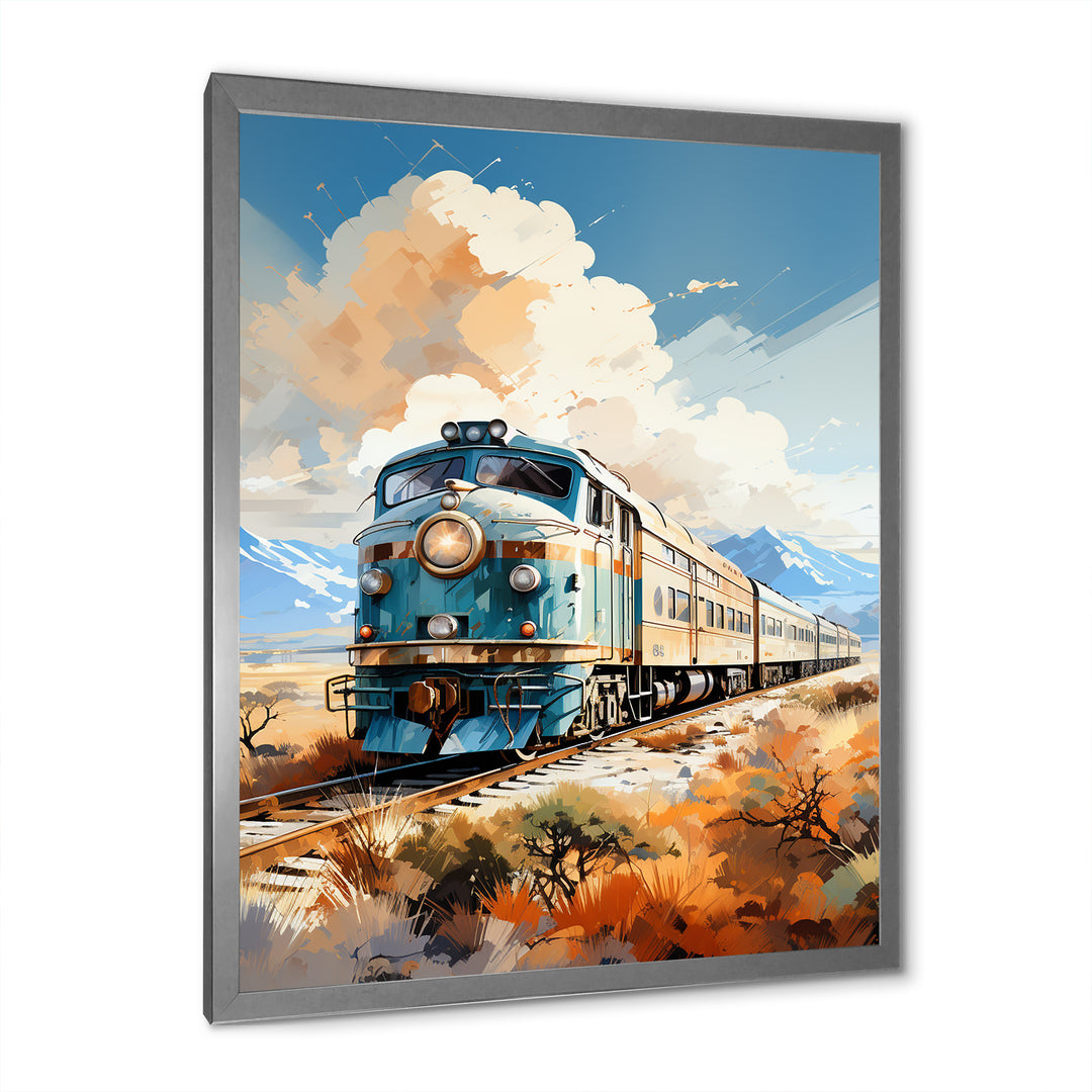 Abstract Train Sublime Landscapes I - Train Canvas Wall Art