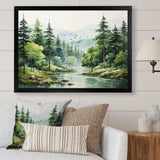 Tranquil Forests Landsacpe I - Landscapes Canvas Wall Art