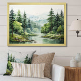 Tranquil Forests Landsacpe I - Landscapes Canvas Wall Art