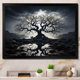 The Contrast Tree Monochrome II - Floral Canvas Wall Art