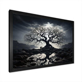 The Contrast Tree Monochrome II - Floral Canvas Wall Art