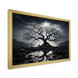 The Contrast Tree Monochrome II - Floral Canvas Wall Art