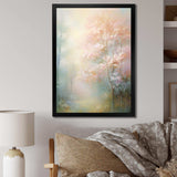 Pink Trees Romantic Impression I - Landscapes Canvas Wall Art