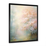 Pink Trees Romantic Impression I - Landscapes Canvas Wall Art