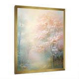 Pink Trees Romantic Impression I - Landscapes Canvas Wall Art