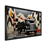 Truck 53Ft Geometric Momentum I - Truck Canvas Wall Art