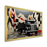 Truck 53Ft Geometric Momentum I - Truck Canvas Wall Art
