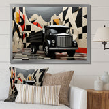 Truck 53Ft Geometric Momentum I - Truck Canvas Wall Art