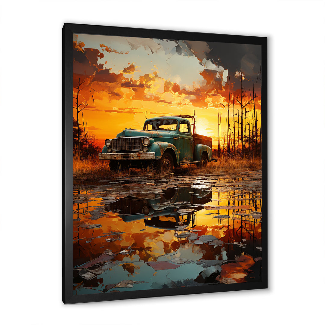Yellow Truck 53Ft Sublime Landscapes I - Truck Canvas Wall Art