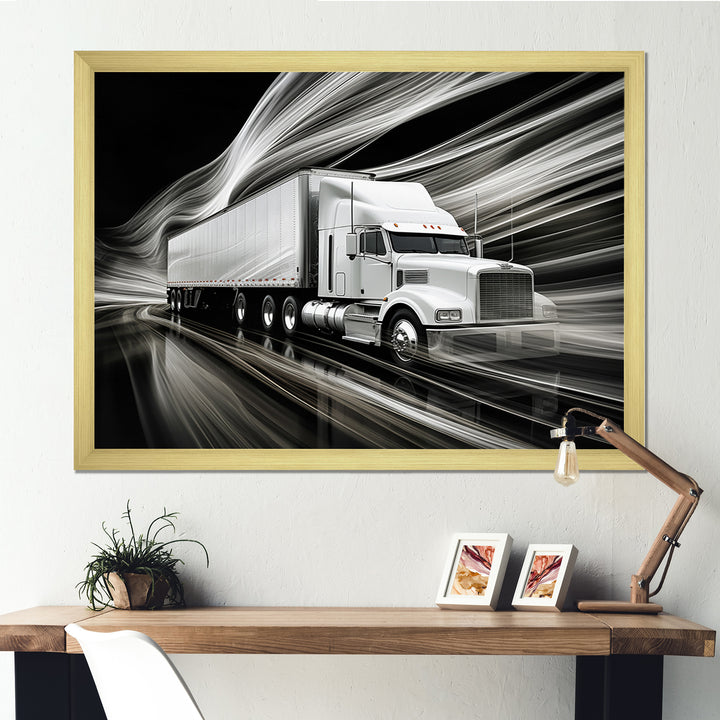 Truck 53Ft Translucent Rhythms I - Truck Canvas Wall Art