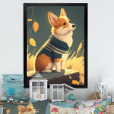 Cute Little Corgi Dog - Dog Wall Decor