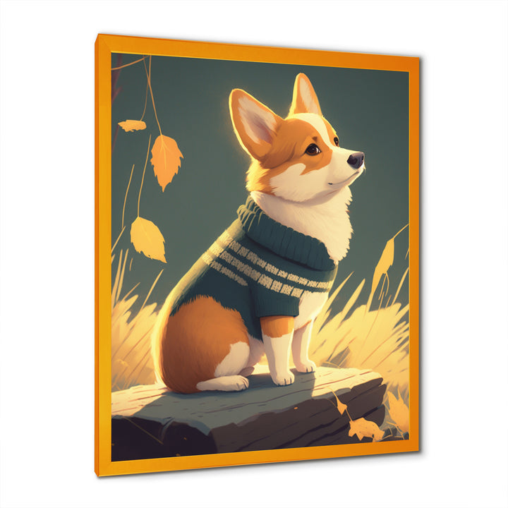 Cute Little Corgi Dog - Dog Wall Decor
