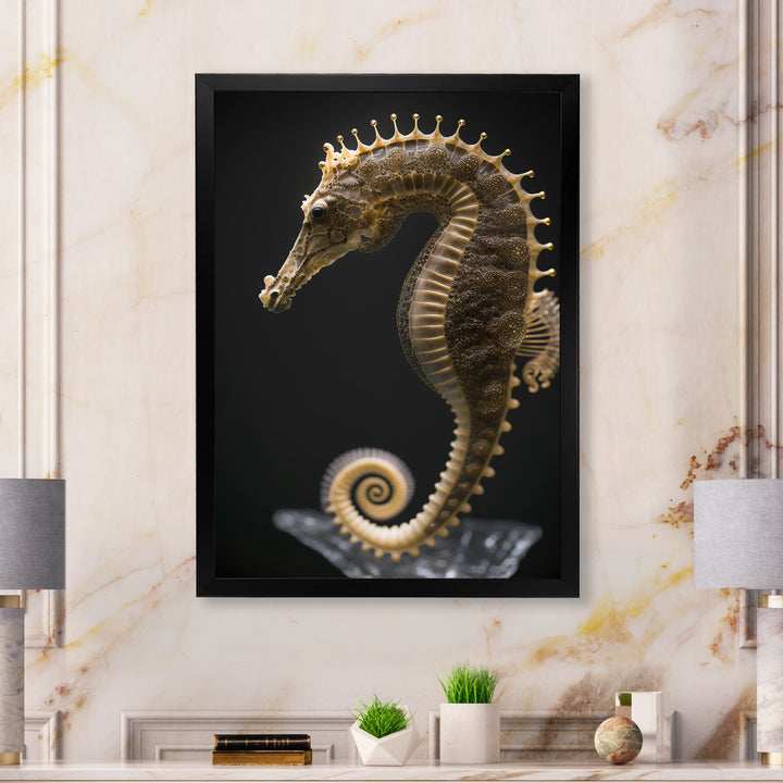 Gracious Deep Sea Seahorse - Seahorse Bedroom Wall Art