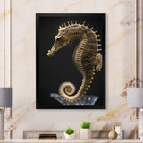 Gracious Deep Sea Seahorse - Seahorse Bedroom Wall Art