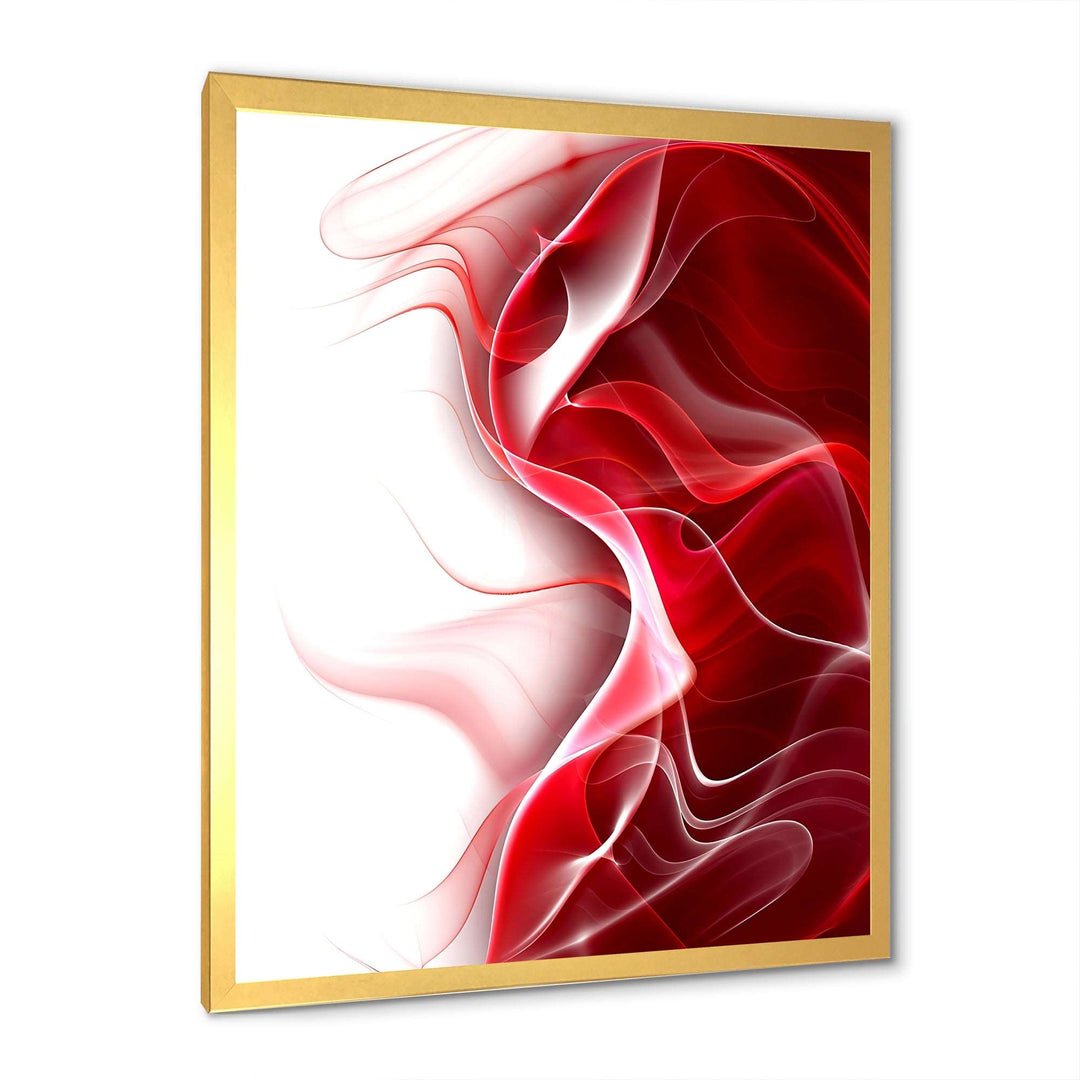 3D Fractal Abstract Design Framed Print Vibrant Gold - 1.5" Width