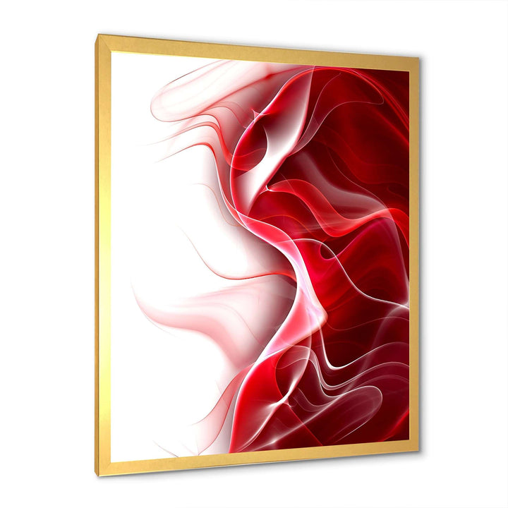 3D Fractal Abstract Design Framed Print Vibrant Gold - 1.5" Width