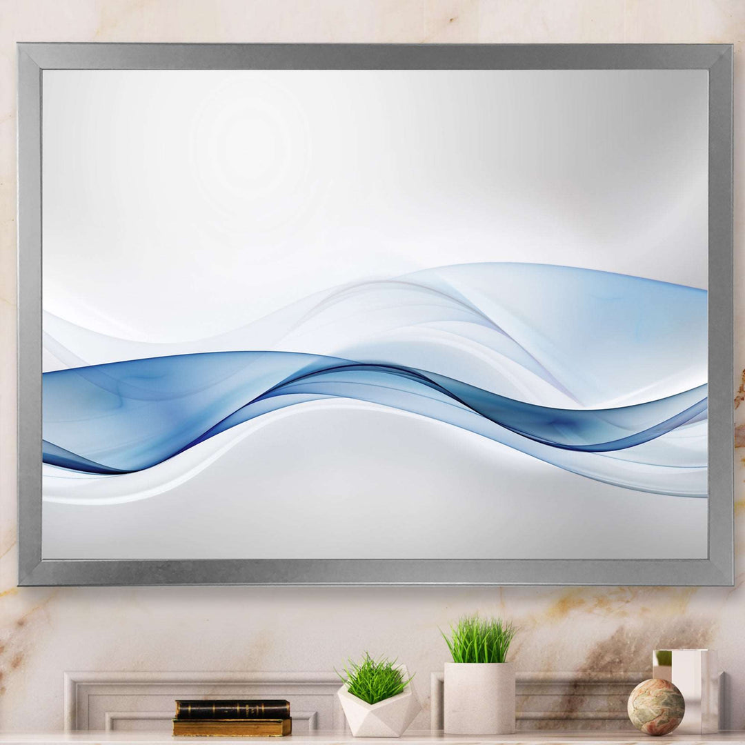 3D Wave of Water Splash Framed Print Matte White - 1.5" Width