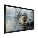 White Polar Bear Nature Photography - Bear Bedroom Wall Art