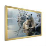 White Polar Bear Nature Photography - Bear Bedroom Wall Art