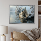 White Polar Bear Nature Photography - Bear Bedroom Wall Art