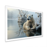 White Polar Bear Nature Photography - Bear Bedroom Wall Art