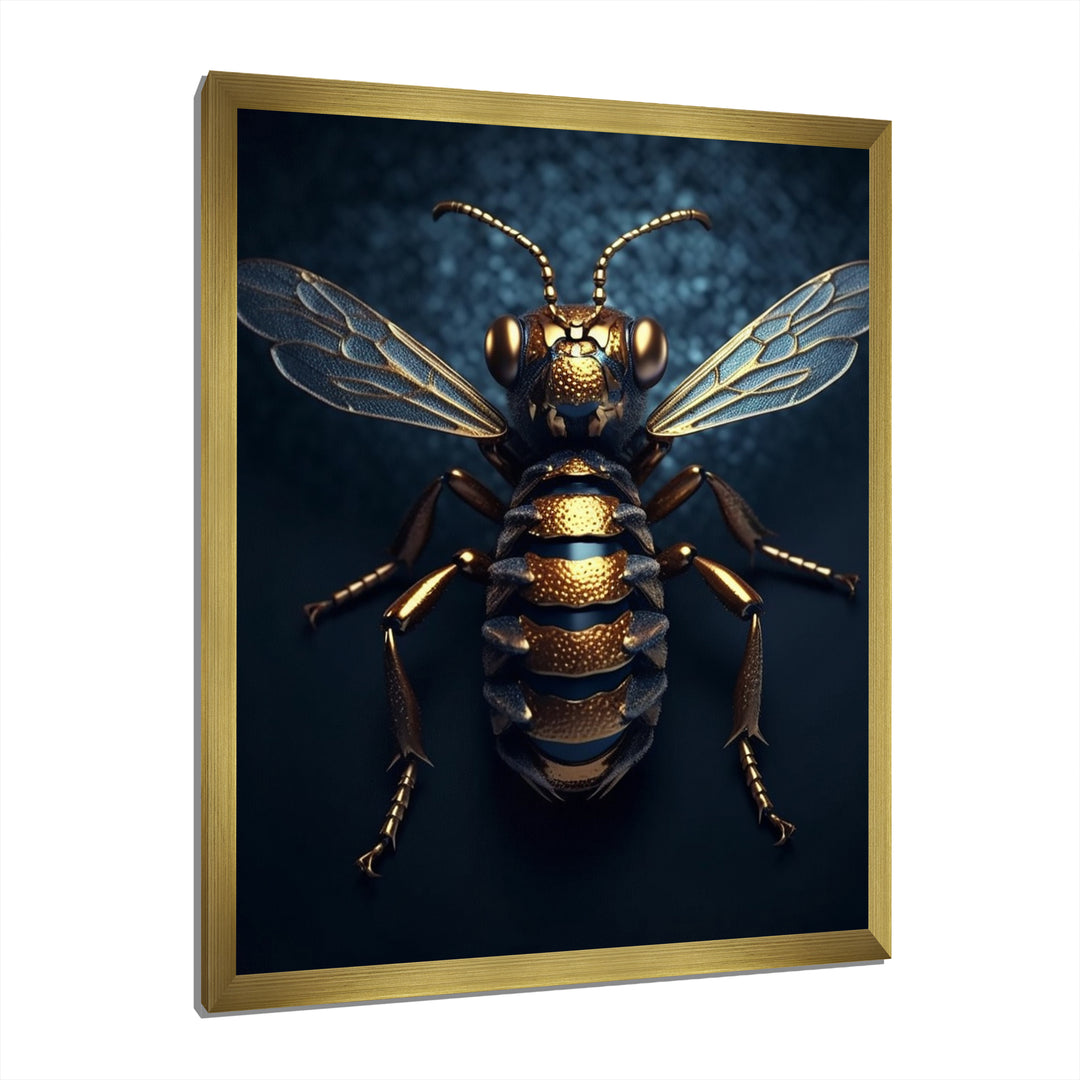 Mechanical Bumble Bee - Bee Canvas Wall Art