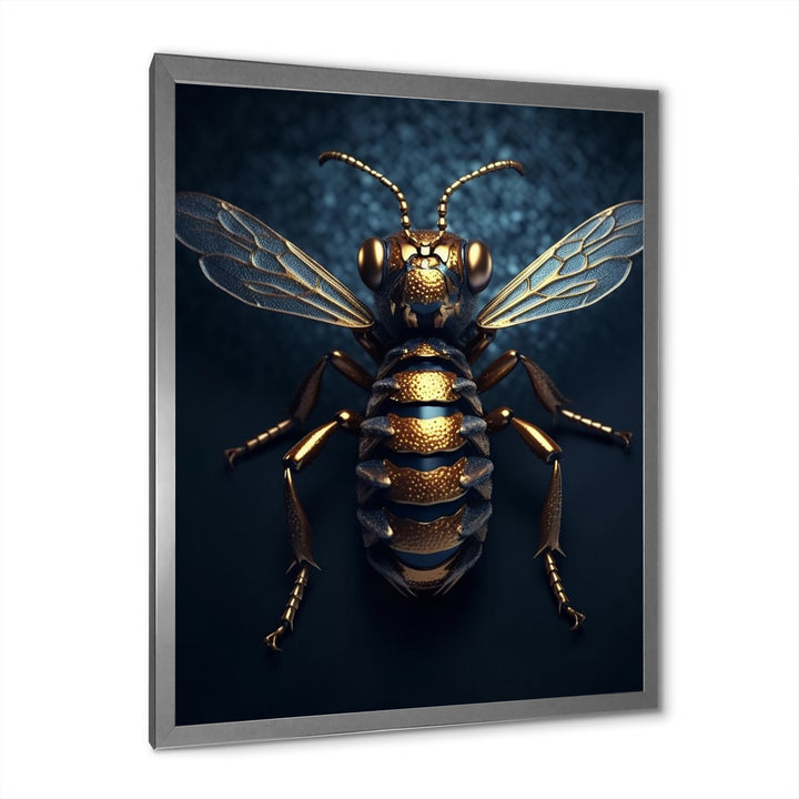 Mechanical Bumble Bee - Bee Canvas Wall Art